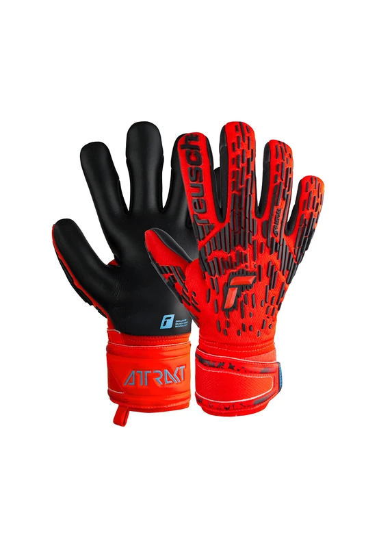 Reusch Attrakt Gloves Bright Red/Future Blue/Bla 10.5