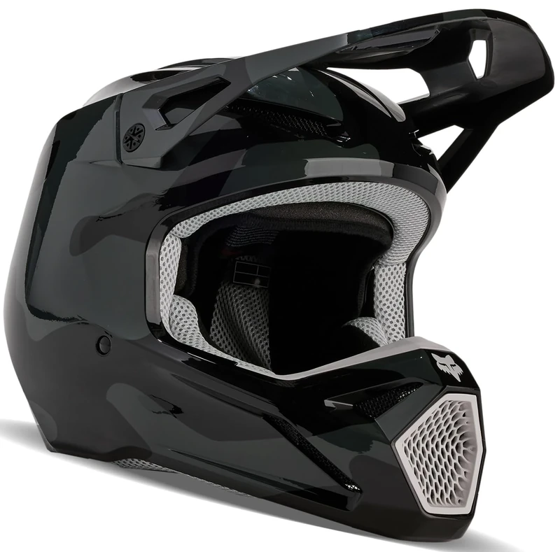 FOX V1 BNKR BLACK CAMO XXL HELMET