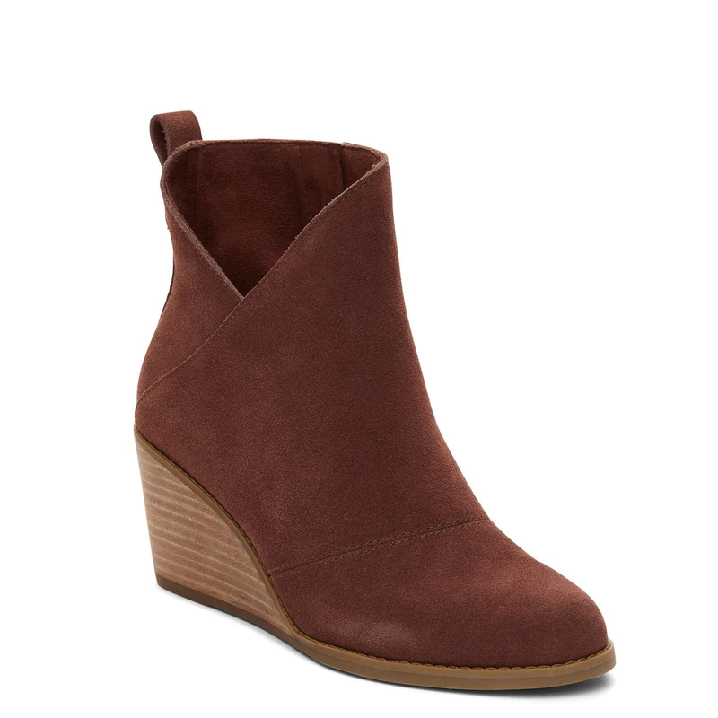 TOMS Women's Sutton Ankle Boot, Chesnut Suede, 8 UK
