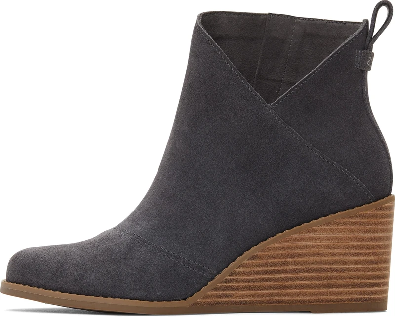 TOMS Women's Sutton Ankle Boot, Forged Iron Suede, 6 UK