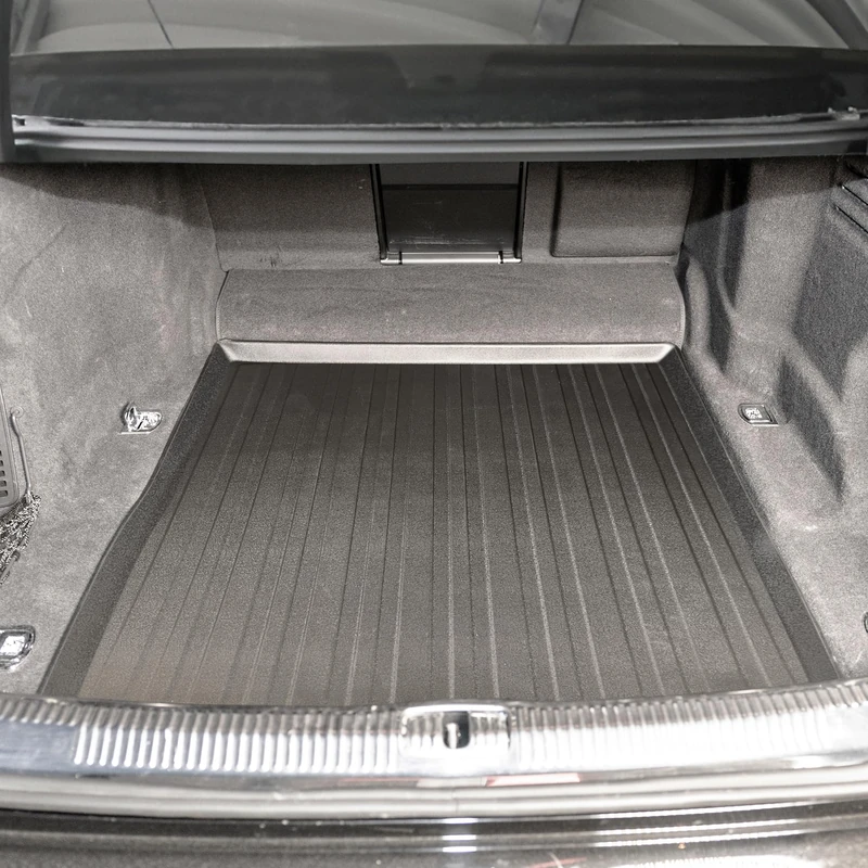 Premium Cargo Liner for Audi A8 S8 Long 2018-2023 - 100% Protection - Custom Fit Car Trunk Mat - All-Season Black Cargo Mat - 3D Shaped Laser Measured Trunk Liners for Audi A8 S8
