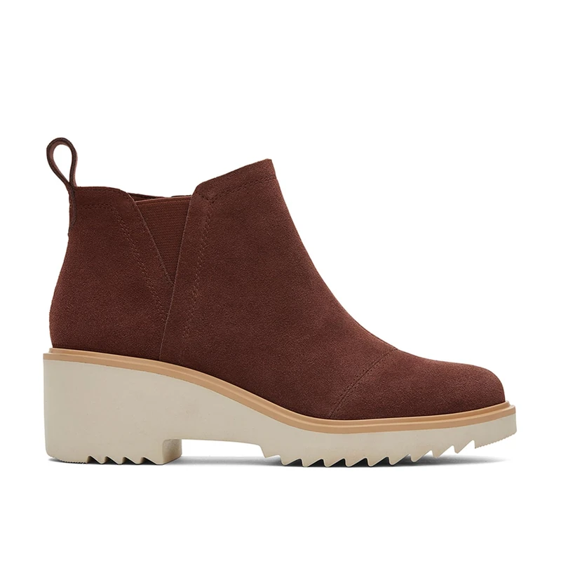 TOMS Women's Maude Ankle Boot, Chestnut Suede, 7 UK