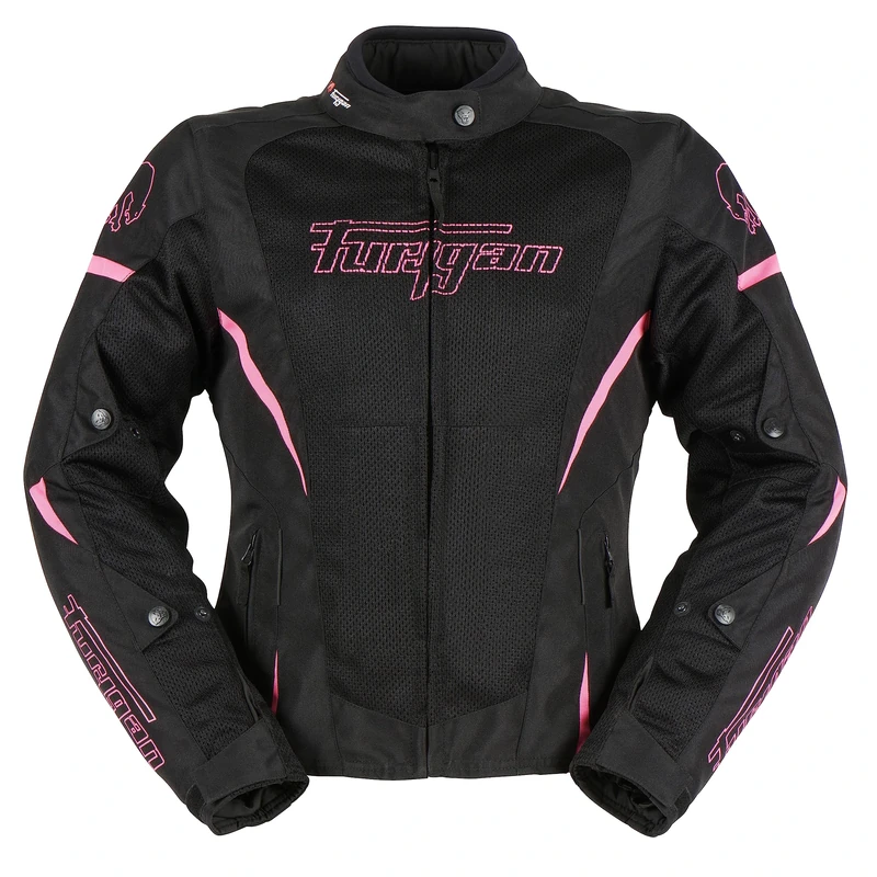 Furygan Womens Delia 3w1 Jacket, Black-pink, XXL UK