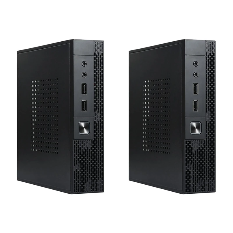 GOURIDE TX02 Mini ITX Computer Case - Industrial HTPC Chassis