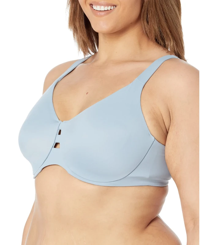 SPANX Low Profile Minimizer Bra - Minimize Breast Size by up to 1 Inch - Quick-Drying Fabric - Comfortable Bras for Women, Antique Blue, 38D