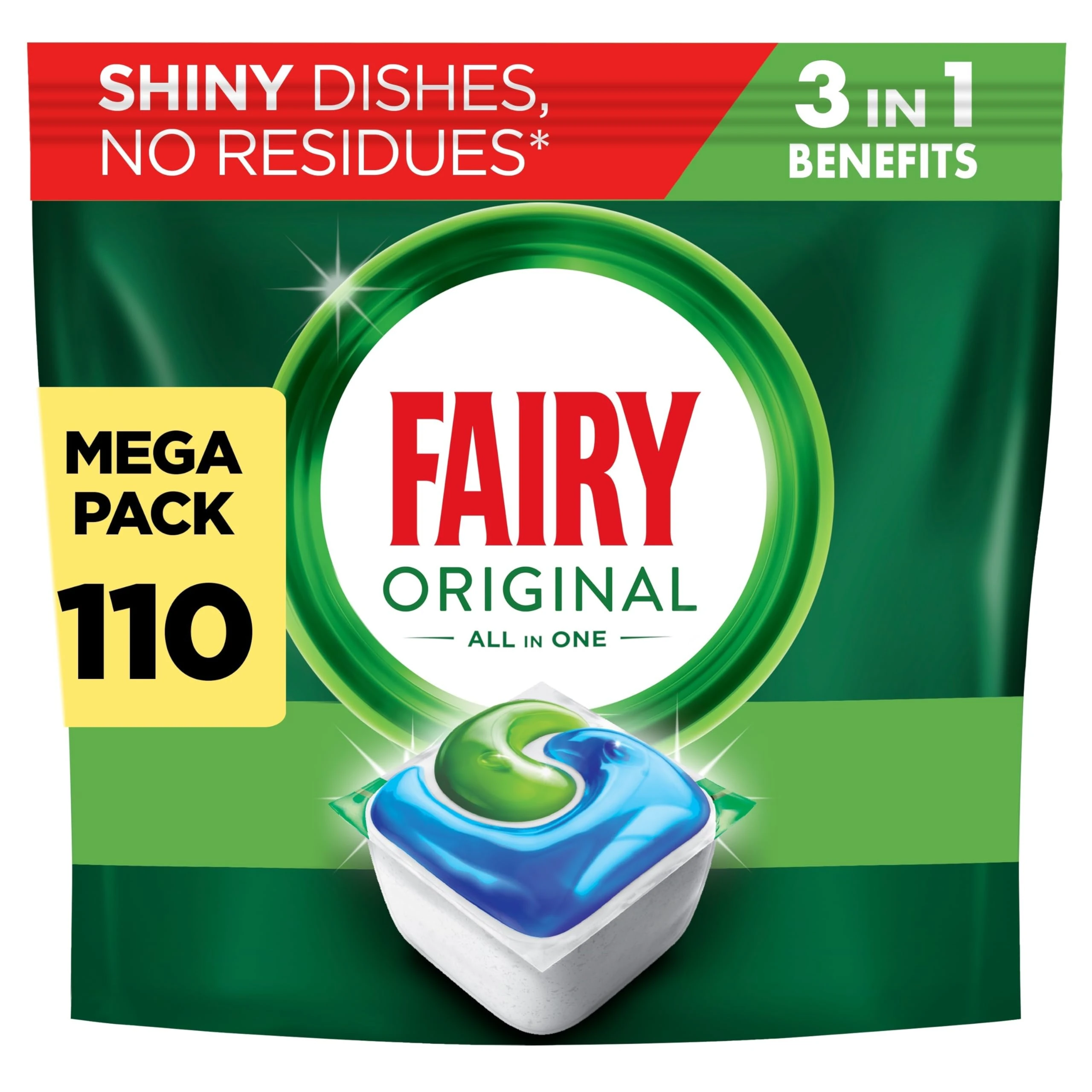 Fairy Original All in One Auto Dishwashing Tablet, 110CT