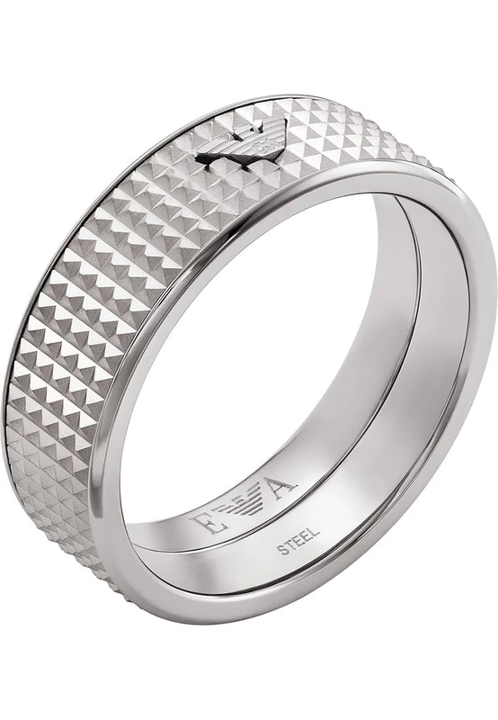 Emporio Armani Men's Stainless Steel Band Ring, EGS298804011