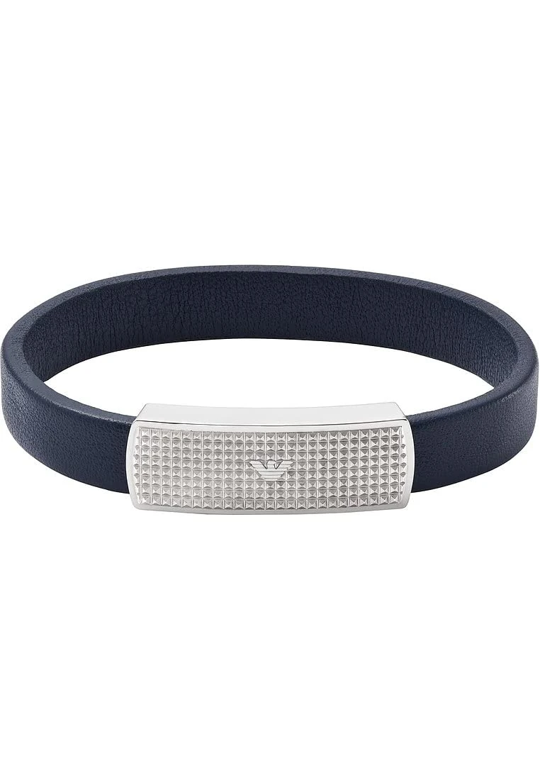 Emporio Armani Men's Leather or Silicon with Magnet closure bracelet