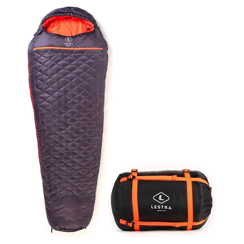 Lestra Sport Mont Everest 210 All Weather Sleeping Bag - T° Limit Comfort -10°C - Comfortable & Performance - Adult - 210 x 80 cm - 1.7 kg