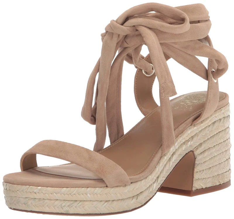 Vince Camuto Women's Roreka Espadrille Wedge Sandal, Tortilla, 5 UK