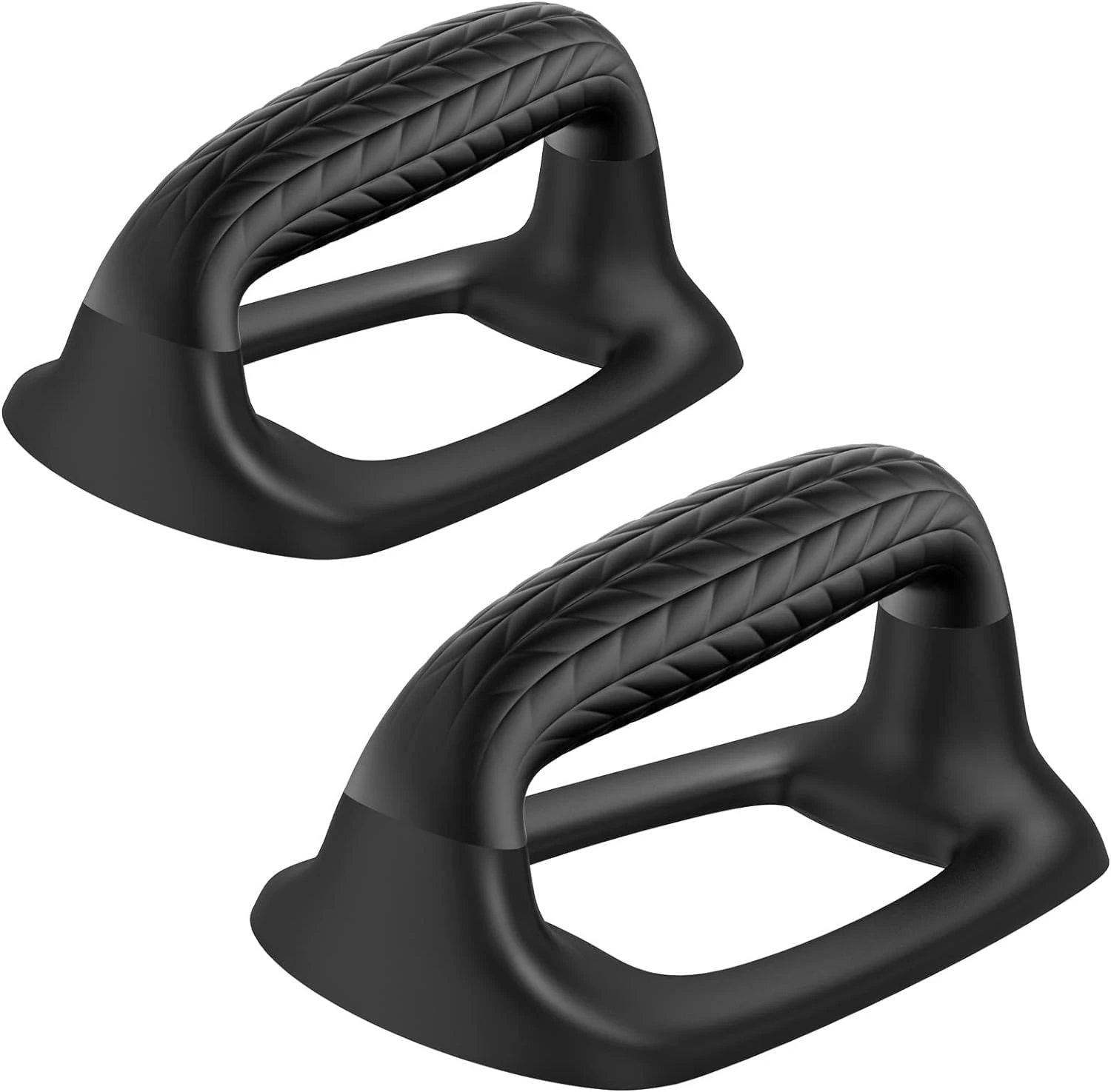 SELEWARE Push up bars Parallettes bars Anti-slip Handstand Bars w/Soft Rubber Handle for Calisthenics, Fitness, Floor workouts, Sturdy Construction, Support 500 lbs Black