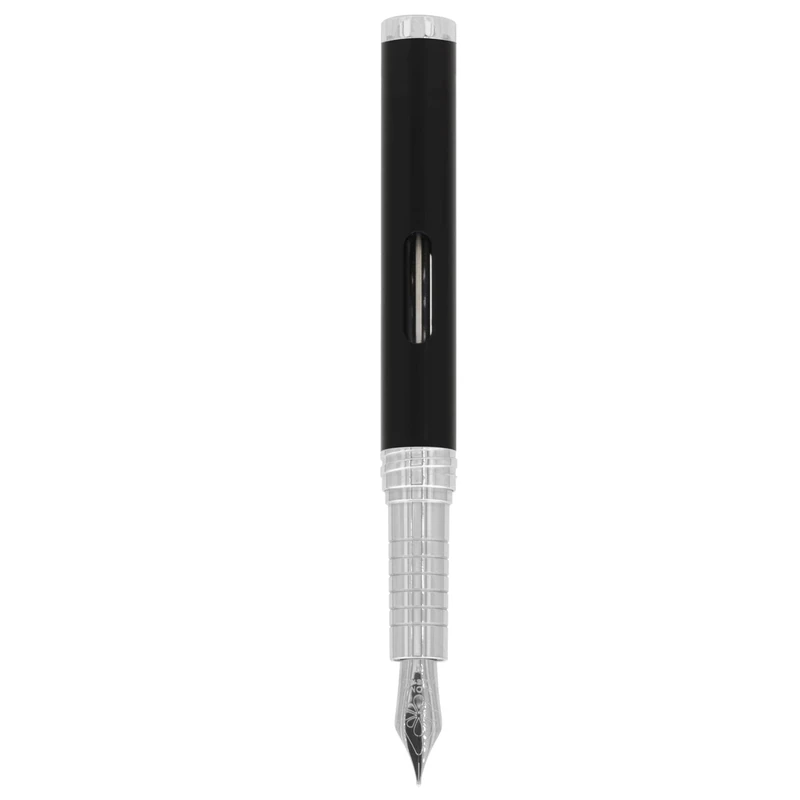 Diplomat Nexus Fountain Pen - Stainless Steel Nib - Black