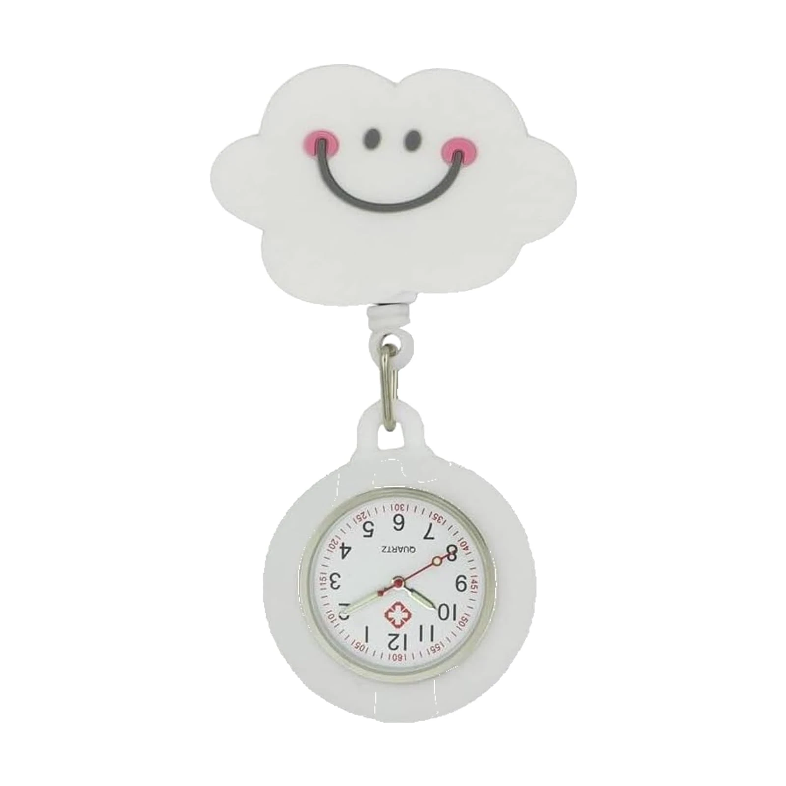 TopHomer Retractable Fob Watch - Nurse & Doctor Pocket Watch with Clip, Quartz Movement, Luminous Dial, Portable & Telescopic, Digital Display, Gift for Women