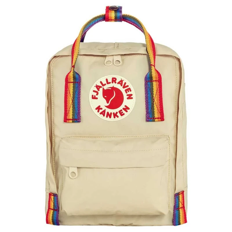 FJALLRAVEN 23621-115-907 Kånken Rainbow Mini Sports backpack Unisex Light Oak-Rainbow Pattern Size OneSize
