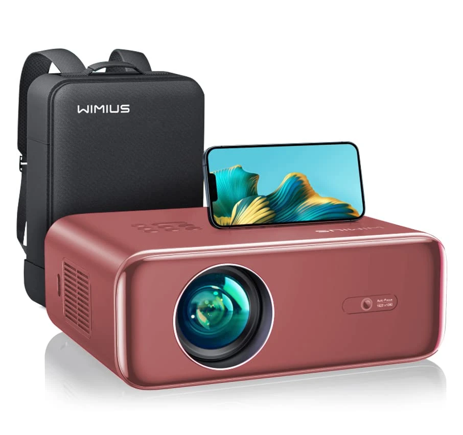 Native 1080P 5G WiFi Bluetooth Projector 4K Compatible With TV Stick, Smartphone