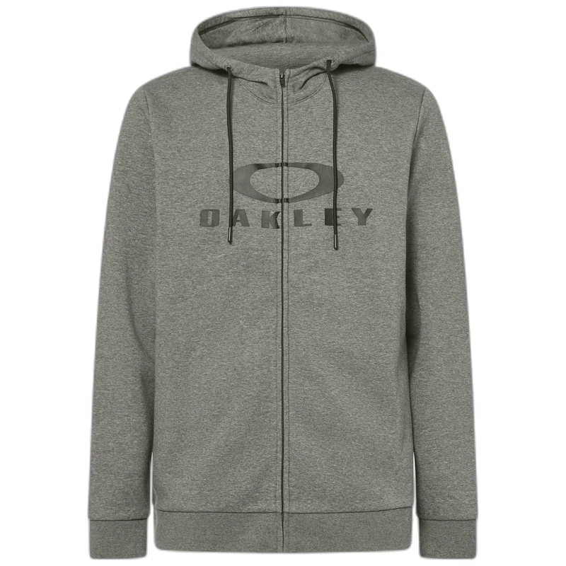 Oakley Men's Bark Full Zip Hoodie 2.0, New Athletic Grey, S