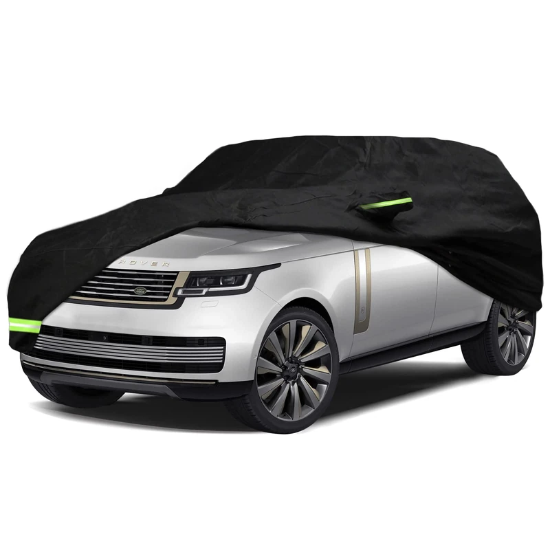 YIXIN Waterproof Car Cover for 2009-2022 Land Rover Range Rover LWB Car Cover Custom Fit 100% Waterproof Windproof Strap & Single Door Zipper Bands for Snow Rain Dust Hail Protection (LWB)