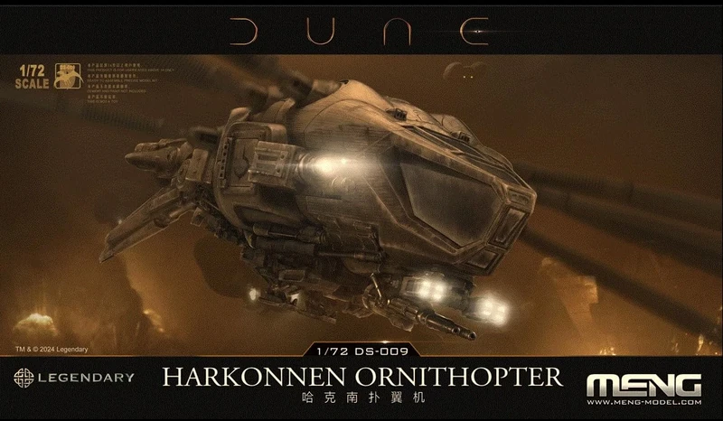 Meng Model 1:72 - Dune Harkonnen Ornithopter - Image 1