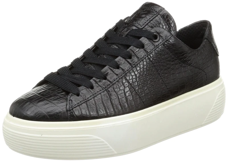ECCO Women's Street Platform Shoes, Black, 8 UK - Image 1