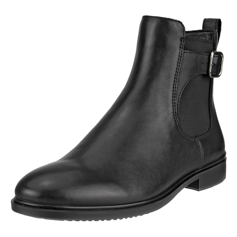 ECCO Women's Dress Classic Chelsea Buckle Ankle Boot - Black