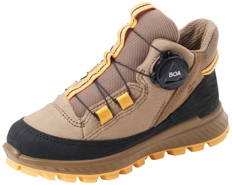 ECCO Boys' Exostrike Boots, Black Nutmeg Brown Nutmeg Brown, 9 UK