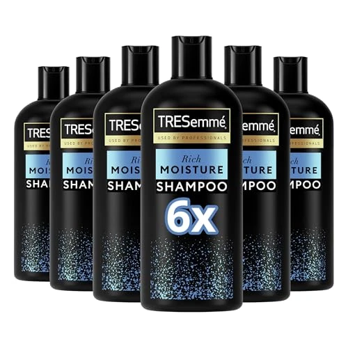 TRESemmé Rich Moisture Shampoo - With Vitamin E, Amino Acids & Ceramide for Deep Hydration, Softness, Damage Repair & All-Day Moisture – Ideal for Dry, Damaged Hair 6x 680 ml