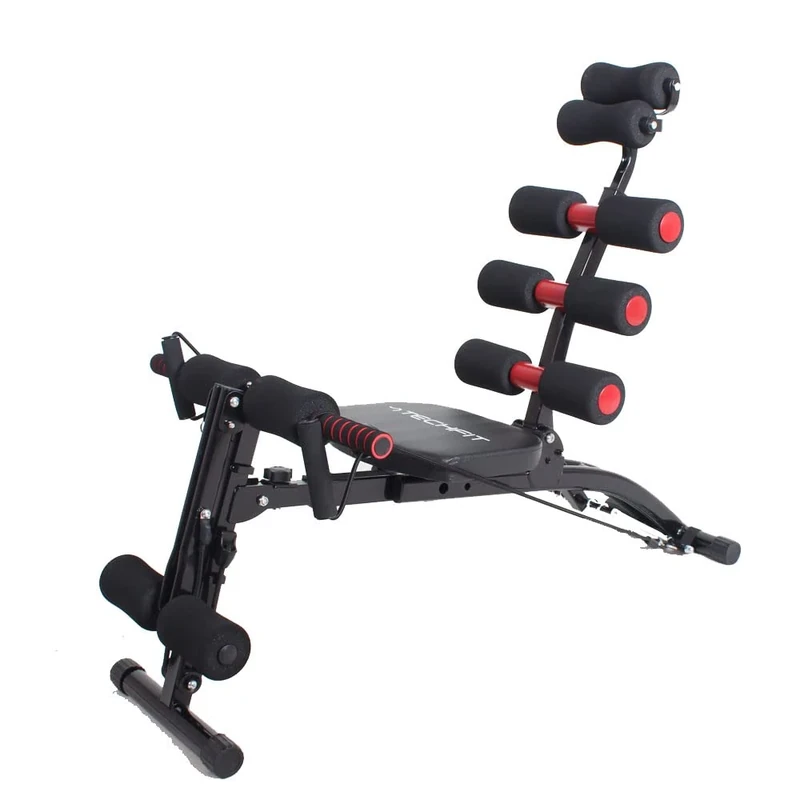 TechFit AB2000 Multi Total Crunch Trainer - 6 in 1 Revolutionary Ab Machine, Ideal for Toning and Exercising Abdominal Muscles, Waist, Back, Shoulders and Legs