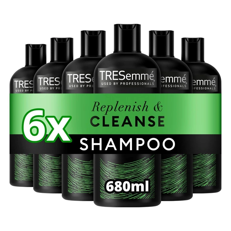 TRESemmé Replenish & Cleanse Shampoo with a vitamin complex for greasy hair 6x 680 ml