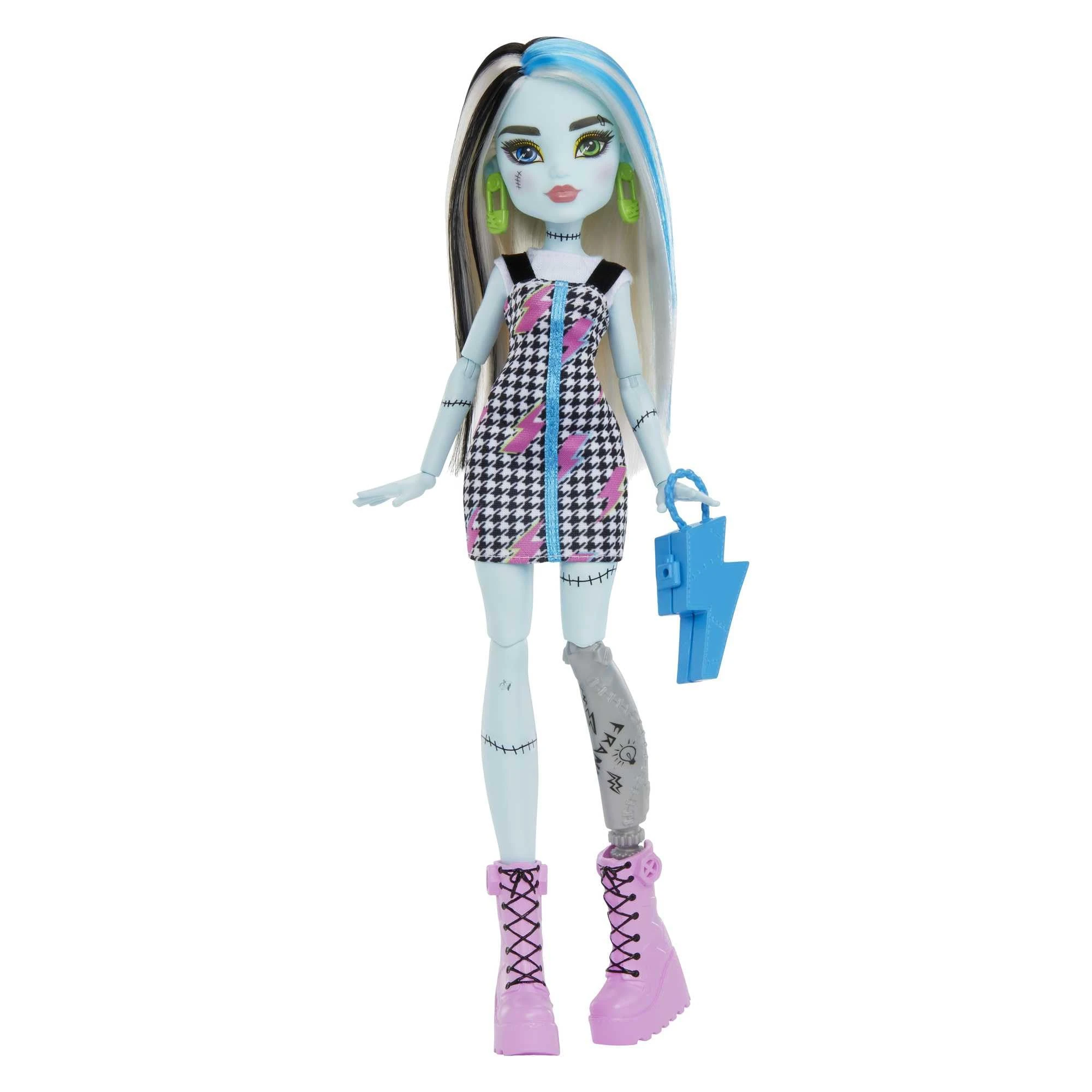 Monster High Frankie Doll has more than 10 flexible joints for girls aged 4 and up