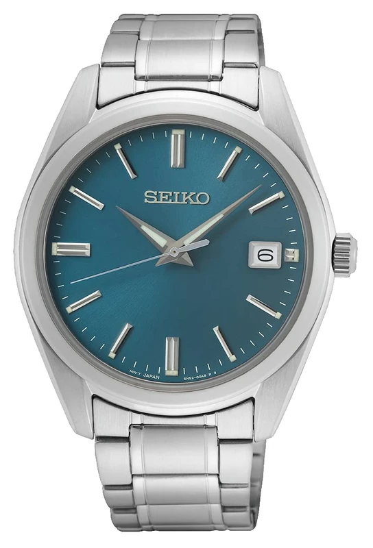 Seiko SUR525P1 Men's Analogue Quartz Watch - Silver Steel