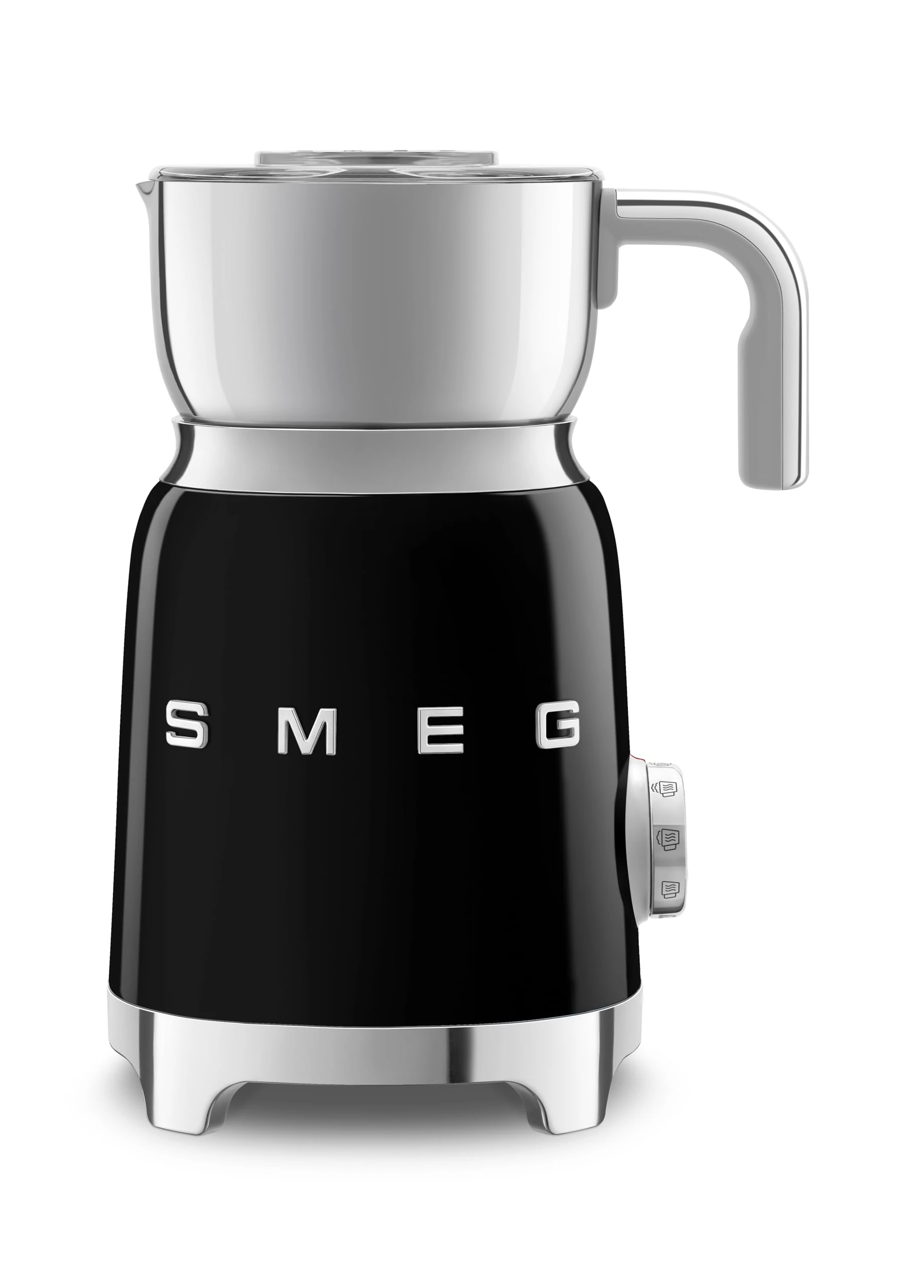 Smeg MFF11BLUK Induction Milk Frother with Tritan TM Renew, 500W, Black