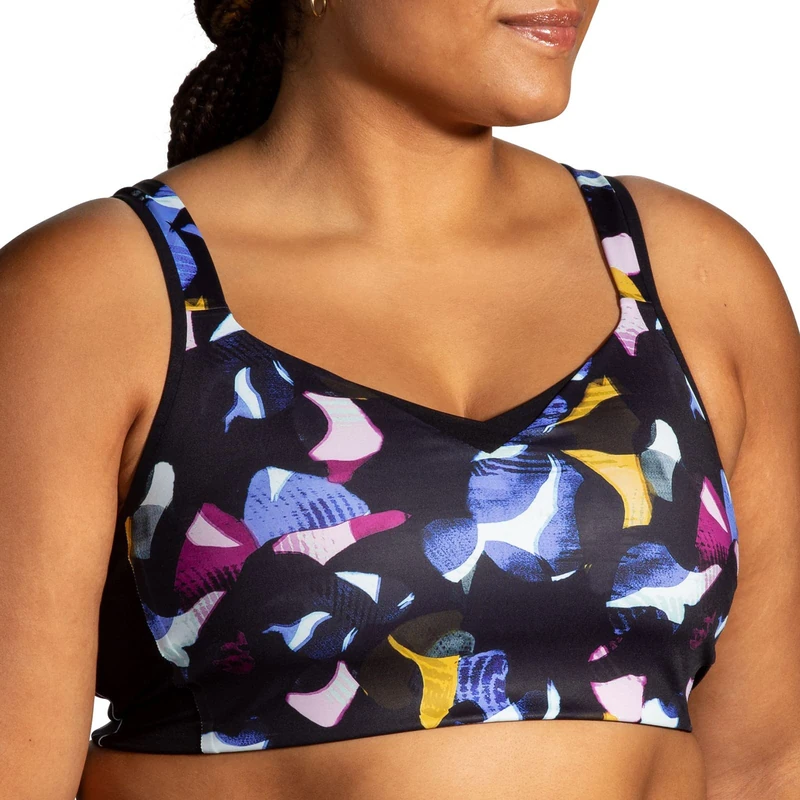 BROOKS 350081056 Drive Convertible Run Bra Sports Bra Women's Black/BR Stack Size 0341C