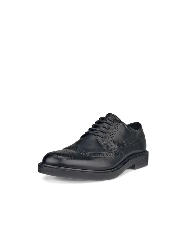 ECCO Men's London Wingtip Oxford, Black, 5-5.5