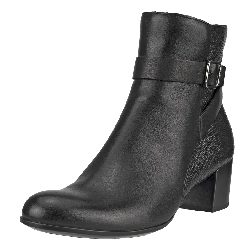 ECCO Women's Dress Classic 35mm Buckle Ankle Boot, Black/Black, 9-9.5