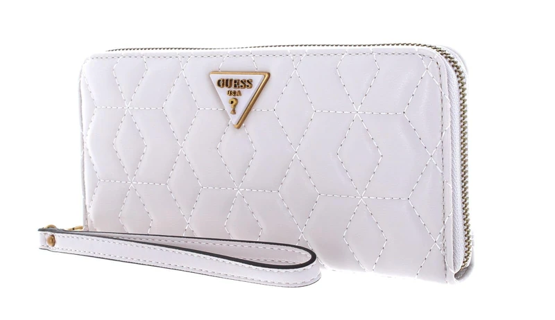 GUESS Elenia SLG Zip Around Wallet L Stone