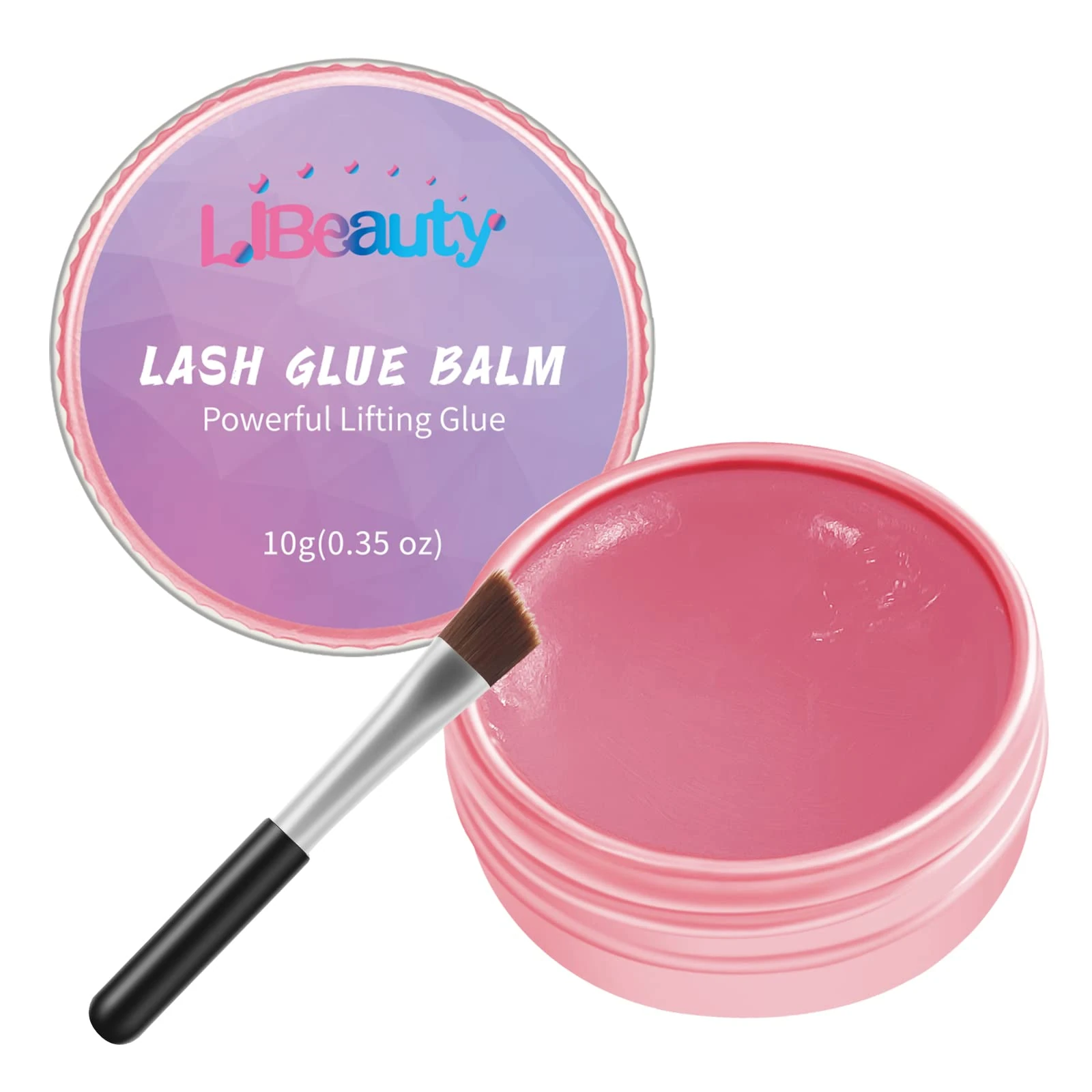 10g Lash Glue, Libeauty Lash Lift Balm, Eyelash Glue Adhesive, Brow Lift Balm with Fruits Scent, Suitable for Salon Use