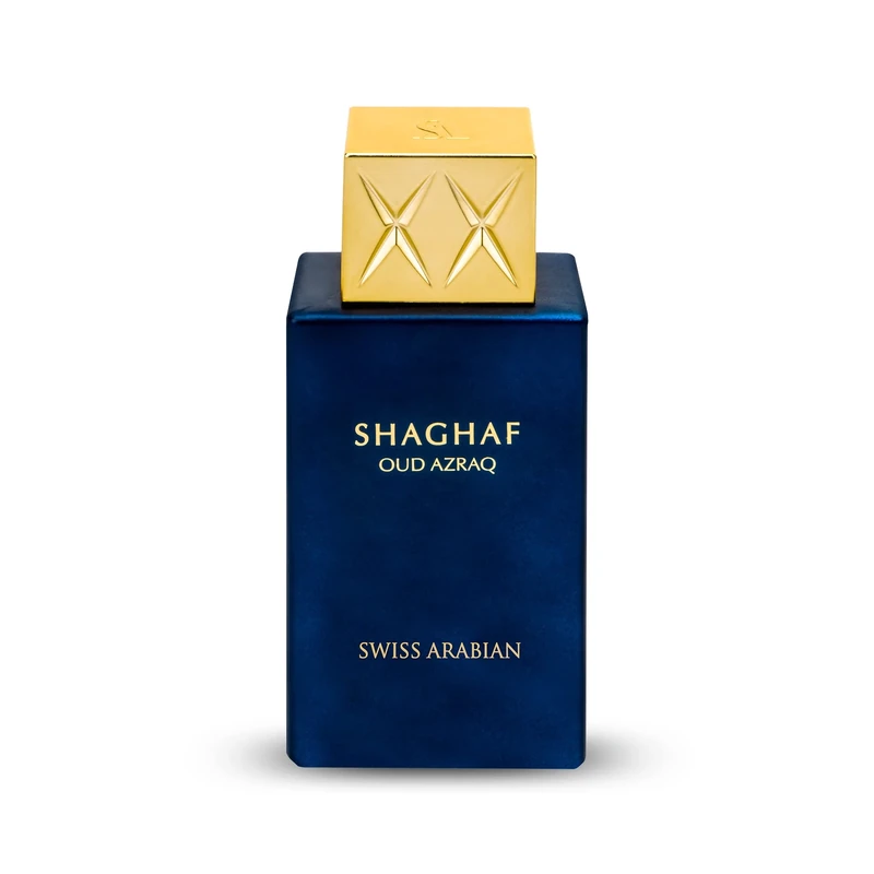 Swiss Arabian Shaghaf Oud Azraq - Limited Edition EDP Spray Unisex - Amber Vanilla Oud Fragrance - Luxury Personal Fragrance - Enchanting Blend of Arabian Perfume - 75 ml
