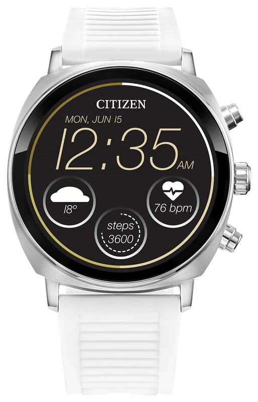 Citizen CZ Smart PQ2 41MM Unisex Smartwatch with YouQ App with IBM Watson® AI and NASA research, Wear OS by Google, HR, GPS, Fitness Tracker, Amazon Alexa™, iPhone Android Compatible, IPX6 Rating - Image 1