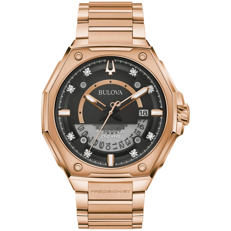 Bulova Men's Series X Rose Gold Quartz Watch 97D129
