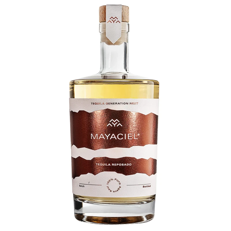 MAYACIEL Tequila Reposado – aged in Caribbean Rum Barrels | 100% Agave & Natural | highest rated Tequila in the UK | Crispy Agave, Caramel & Chocolate | 43% ABV 50cl