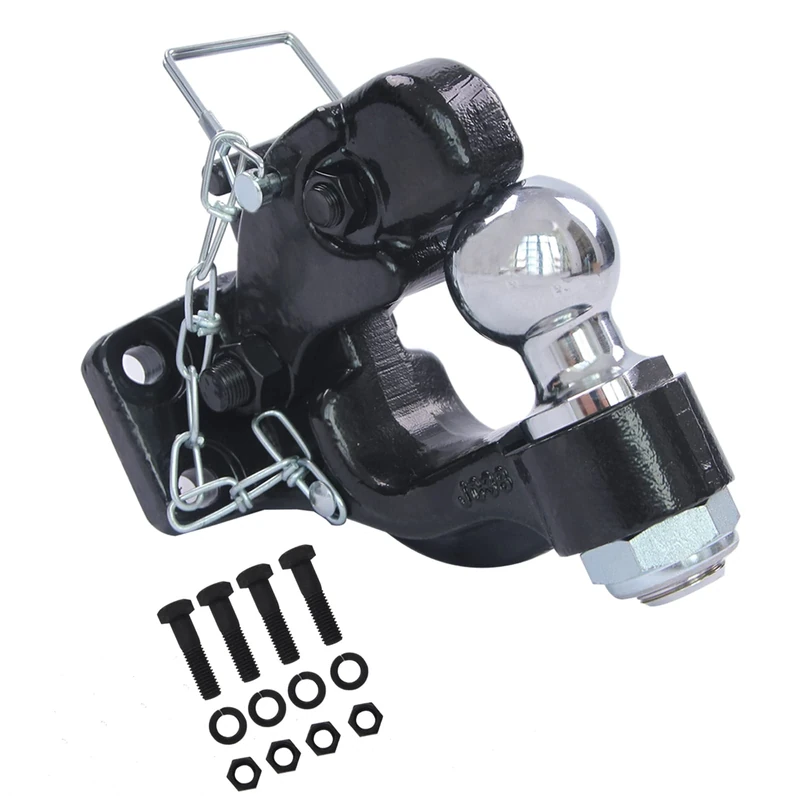 TOWKING Trailer Pintle Hitch Receiver Hook, 2-5/16" Hitch Ball