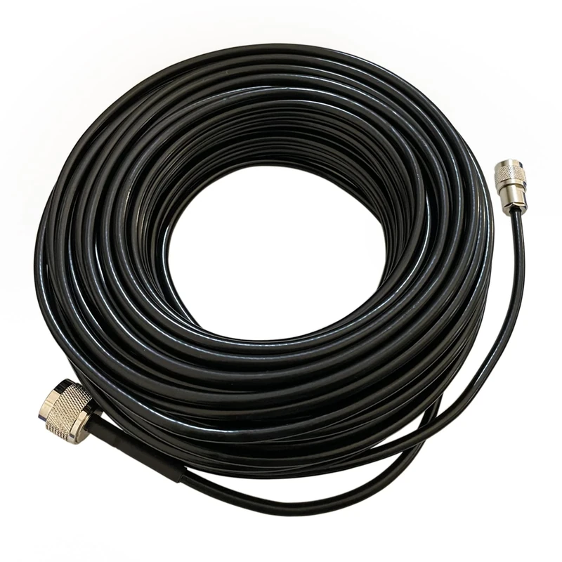 TOJOIN TNC Male to Type N Male 3DFB RF Coaxial Coax Cable 6GHz Low Loss for 4G / LTE/ 5G / Bluetooth/GNSS Antenna 98FT (30M)
