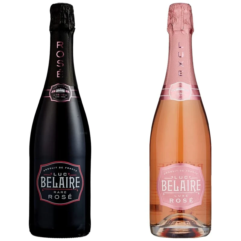 Luc Belaire Sparkling Wine From Provence Non Vintage, 75cl & Luxe Rose Sparkling 75cl
