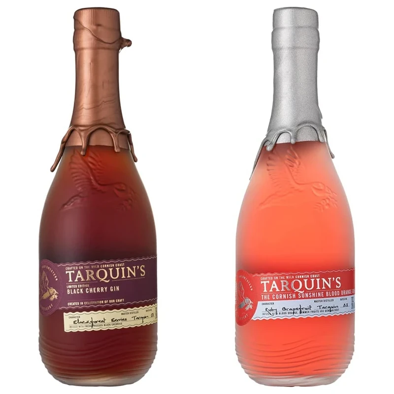Tarquin's Black Cherry Gin, 70 cl & Tarquin's Blood Orange Gin, 70 cl