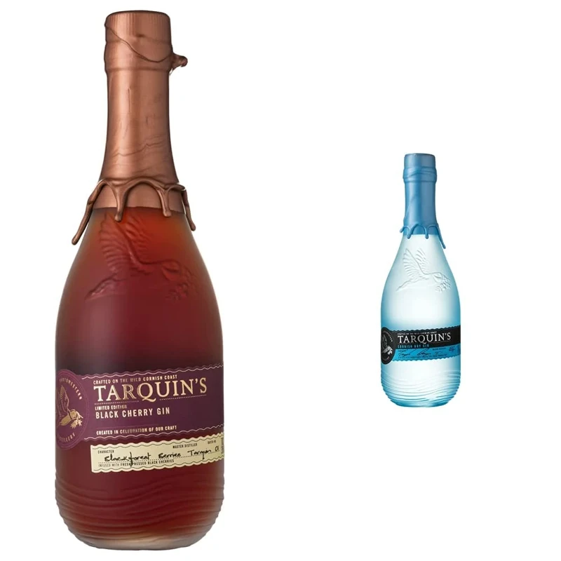 Tarquin's Black Cherry Gin, 70 cl & Tarquin's Handcrafted Cornish Dry Gin, 70 cl