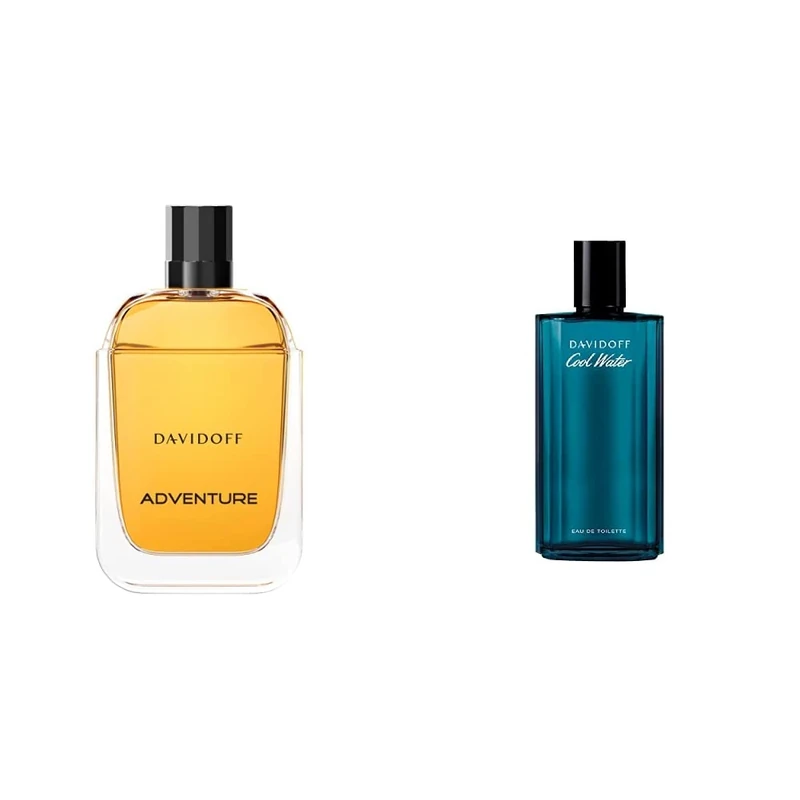 Davidoff Adventure for Men Eau De Toilette, 100 ml & Cool Water Homme Eau De Toilette Spray, 125ml