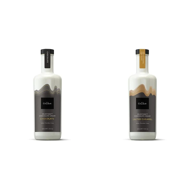 Hotel Chocolat Classic Chocolate Cream Velevtised, 500ml & : Salted Caramel Chocolate Vodka, 500ml