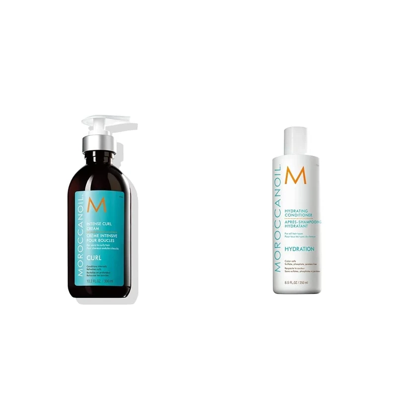 Moroccanoil Intense Curl Cream, 300ml & Hydrating Conditioner, 250 ml (Pack of 1)