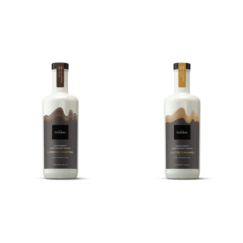 Hotel Chocolat: Espresso Martini Chocolate Velvetised Cream & : Salted Caramel Chocolate Vodka, 500ml