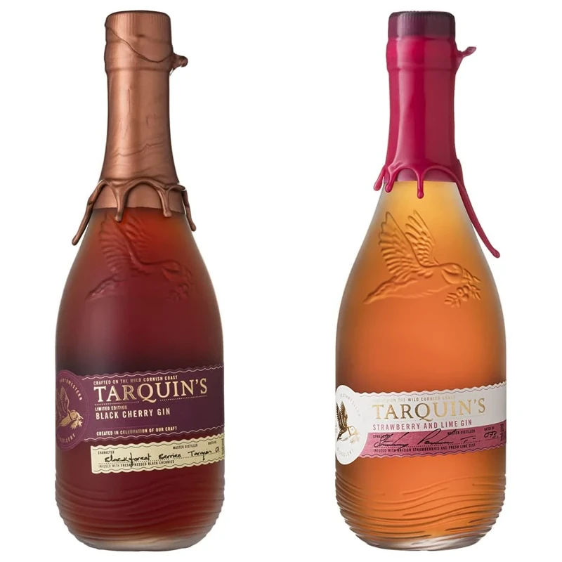 Tarquin's Black Cherry Gin, 70 cl & Tarquin's Strawberry and Lime Gin, 70 cl